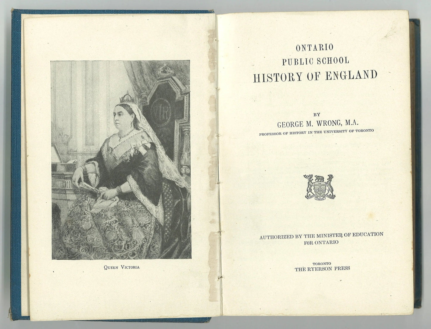 Ontario Public School History of England George M. Wrong M.A.