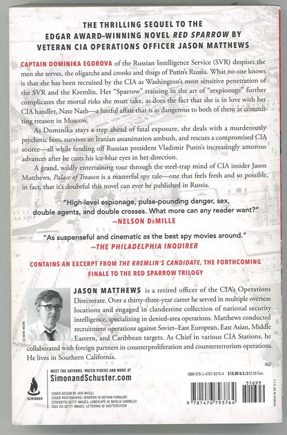 Palace of Treason (The Red Sparrow Trilogy, 2) - The Bookstore