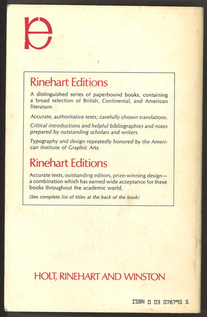 Paradise Lost and Selected Poetry and Prose - Rinehart Editions - The Bookstore