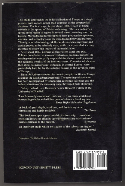 Peaceful Conquest: The Industrialization of Europe, 1760 - 1970 - The Bookstore