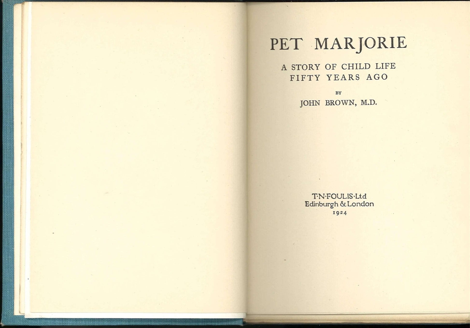 Pet Marjorie: A Story of Child Life Fifty Year Ago, Dr. John Brown - The Bookstore