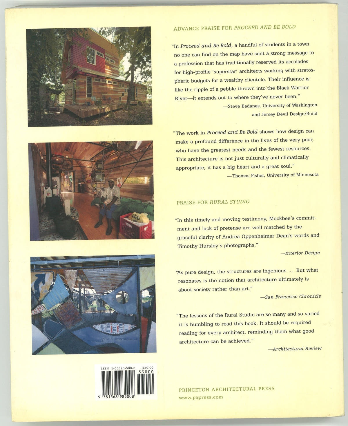 Proceed and Be Bold: Rural Studio After Samuel Mockbee - The Bookstore