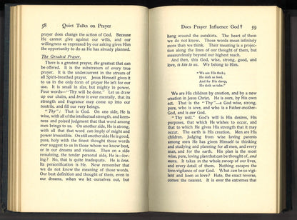 Quiet Talks on Prayer (circa 1942-1945) - The Bookstore
