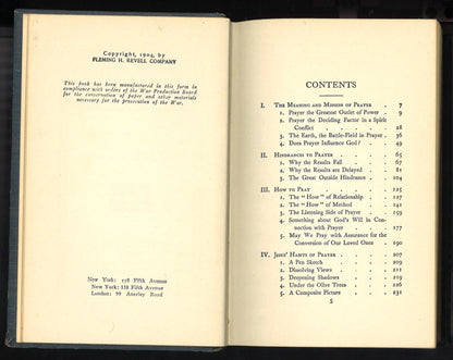 Quiet Talks on Prayer (circa 1942-1945) - The Bookstore