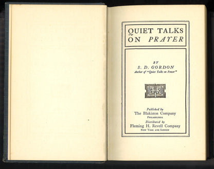 Quiet Talks on Prayer (circa 1942-1945)