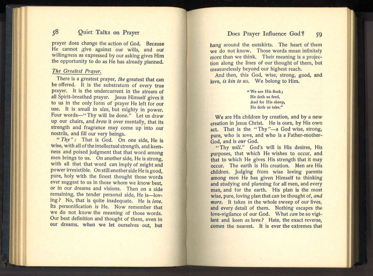 Quiet Talks on Prayer (circa 1942-1945)