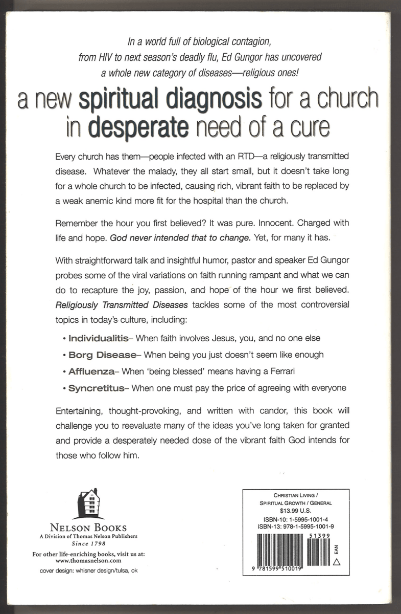 Religiously Transmitted Diseases: Finding a Cure When Faith Doesn't Feel Right - The Bookstore
