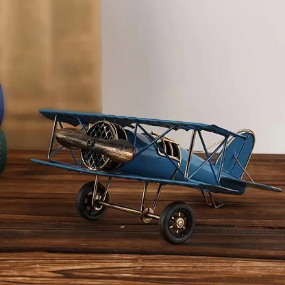 Retro Iron Aircraft Model - A Timeless Piece of Creative Home and Office Decor - The Bookstore