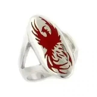 Rising Phoenix Sterling Silver Ring - Size 7 - The Bookstore