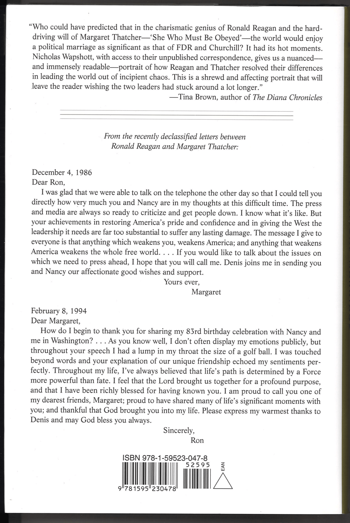 Ronald Reagan and Margaret Thatcher: A Political Marriage - The Bookstore