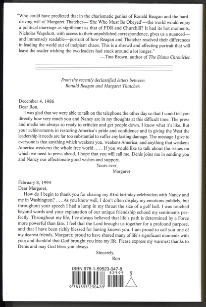 Ronald Reagan and Margaret Thatcher: A Political Marriage - The Bookstore