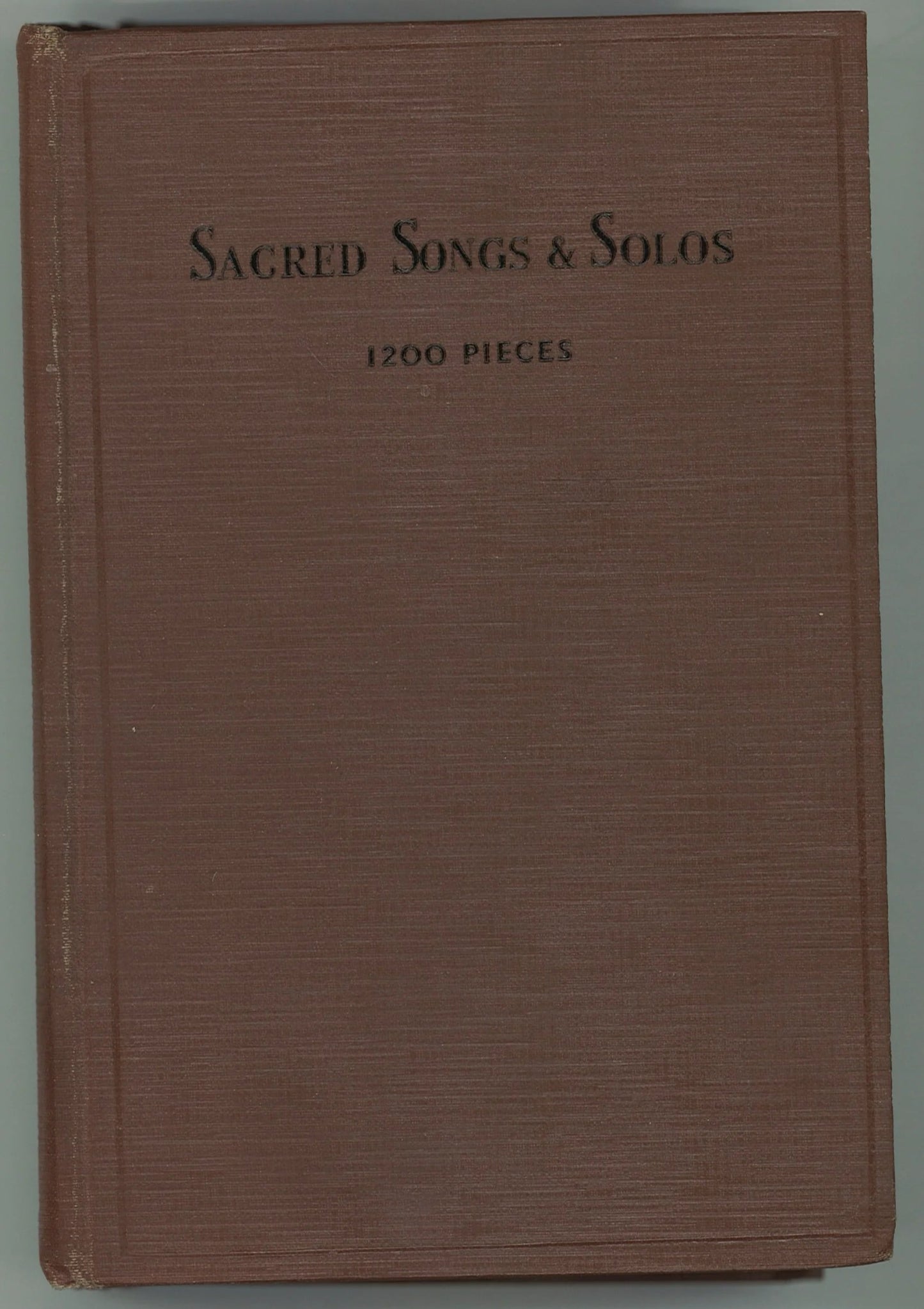 Sacred Songs and Solos - 1200 Pieces - The Bookstore