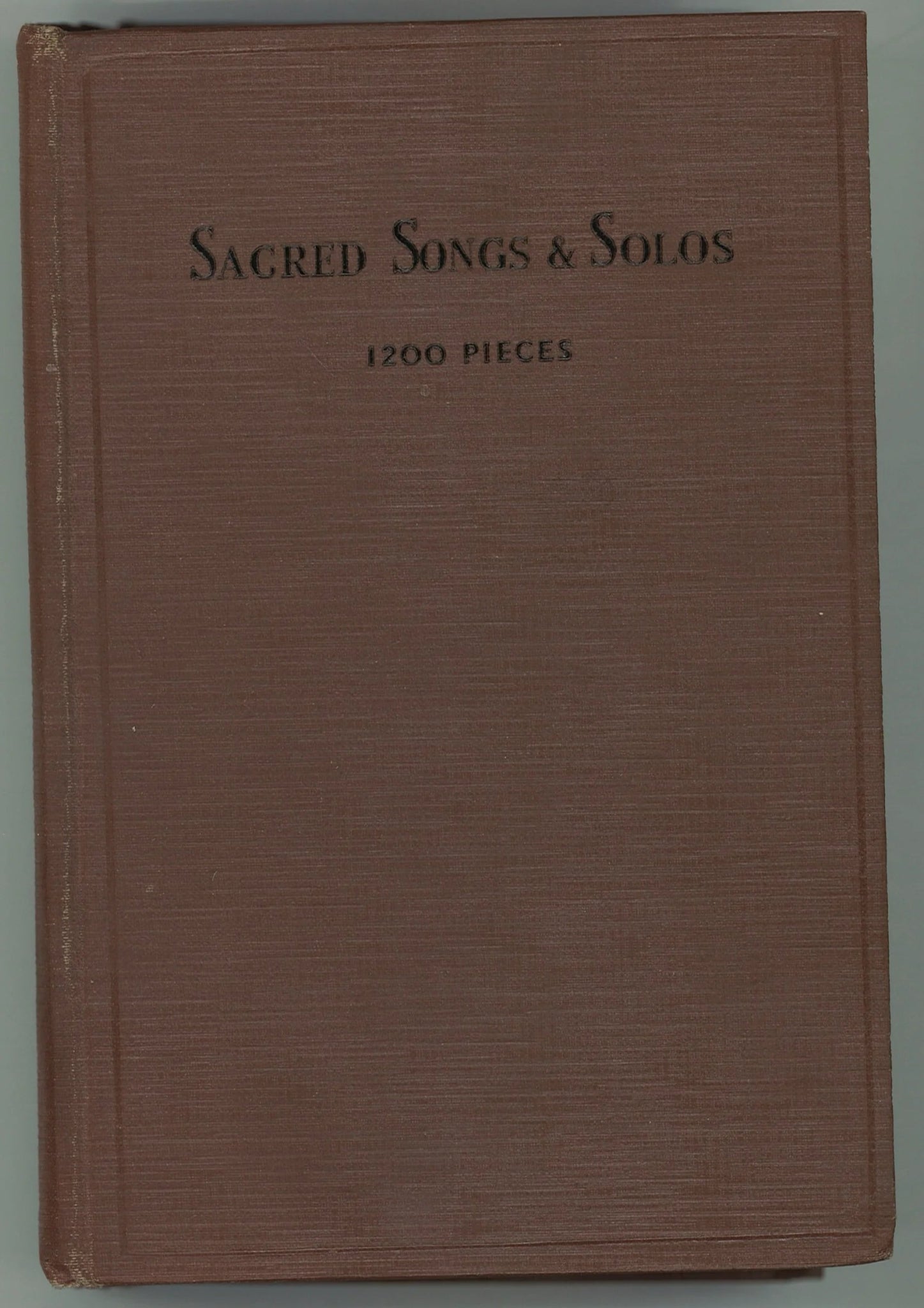 Sacred Songs and Solos - 1200 Pieces - The Bookstore