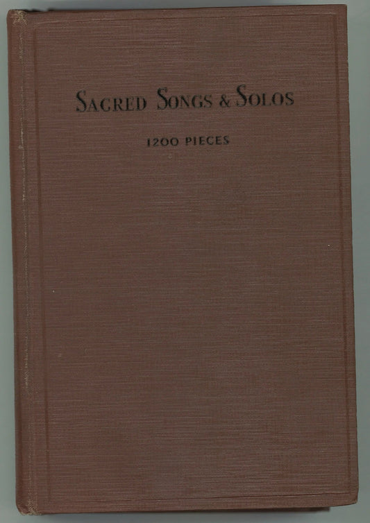Sacred Songs and Solos - 1200 Pieces - The Bookstore