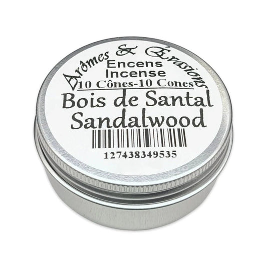 Sandalwood Incense Cones - 10 Cones - The Bookstore