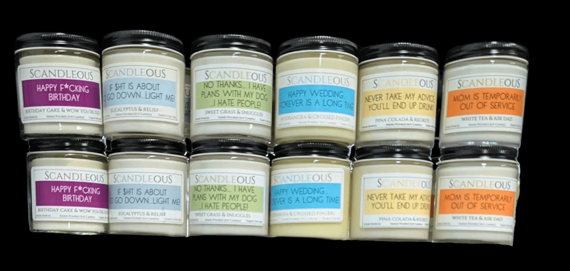 sCANDLEous All - Natural Scented Soy Candles - The Bookstore