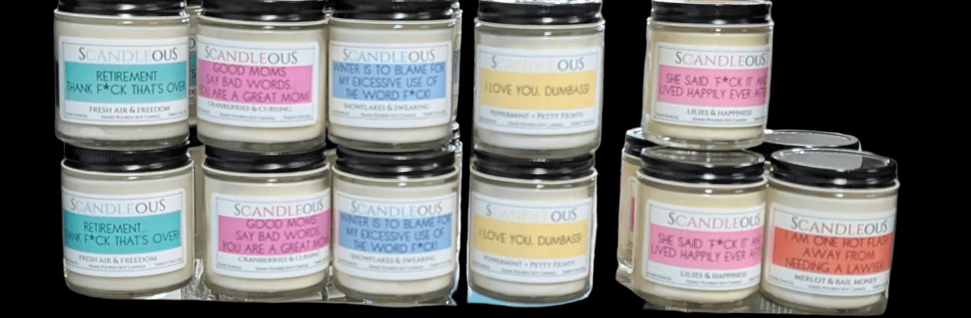 sCANDLEous All - Natural Scented Soy Candles - The Bookstore