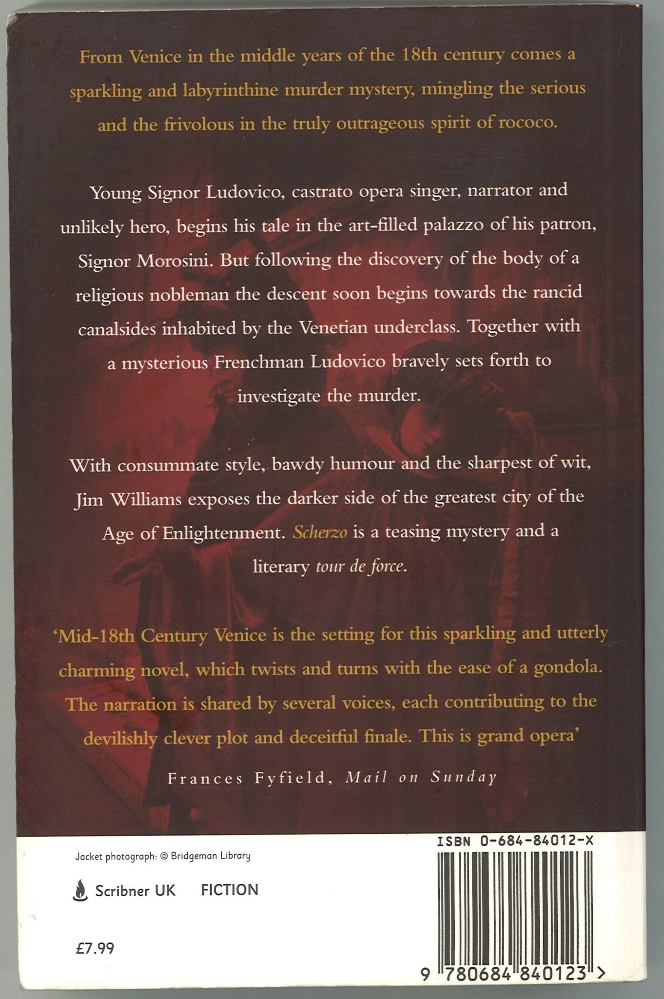 Scherzo: A Venetian Entertainment - The Bookstore