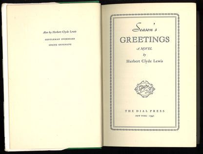 Season's Greetings 1941 First Edition