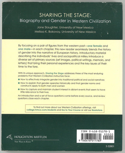 Sharing the Stage: Biography and Gender in Western Civilization (Volume II) - The Bookstore