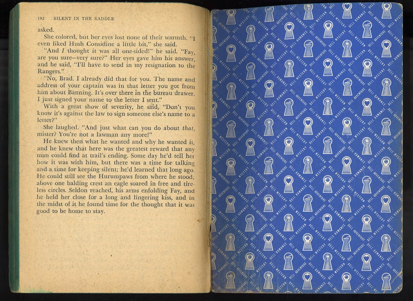 Silent in the Saddle by Norman A. Fox - Dell Book 362 (1945) - The Bookstore