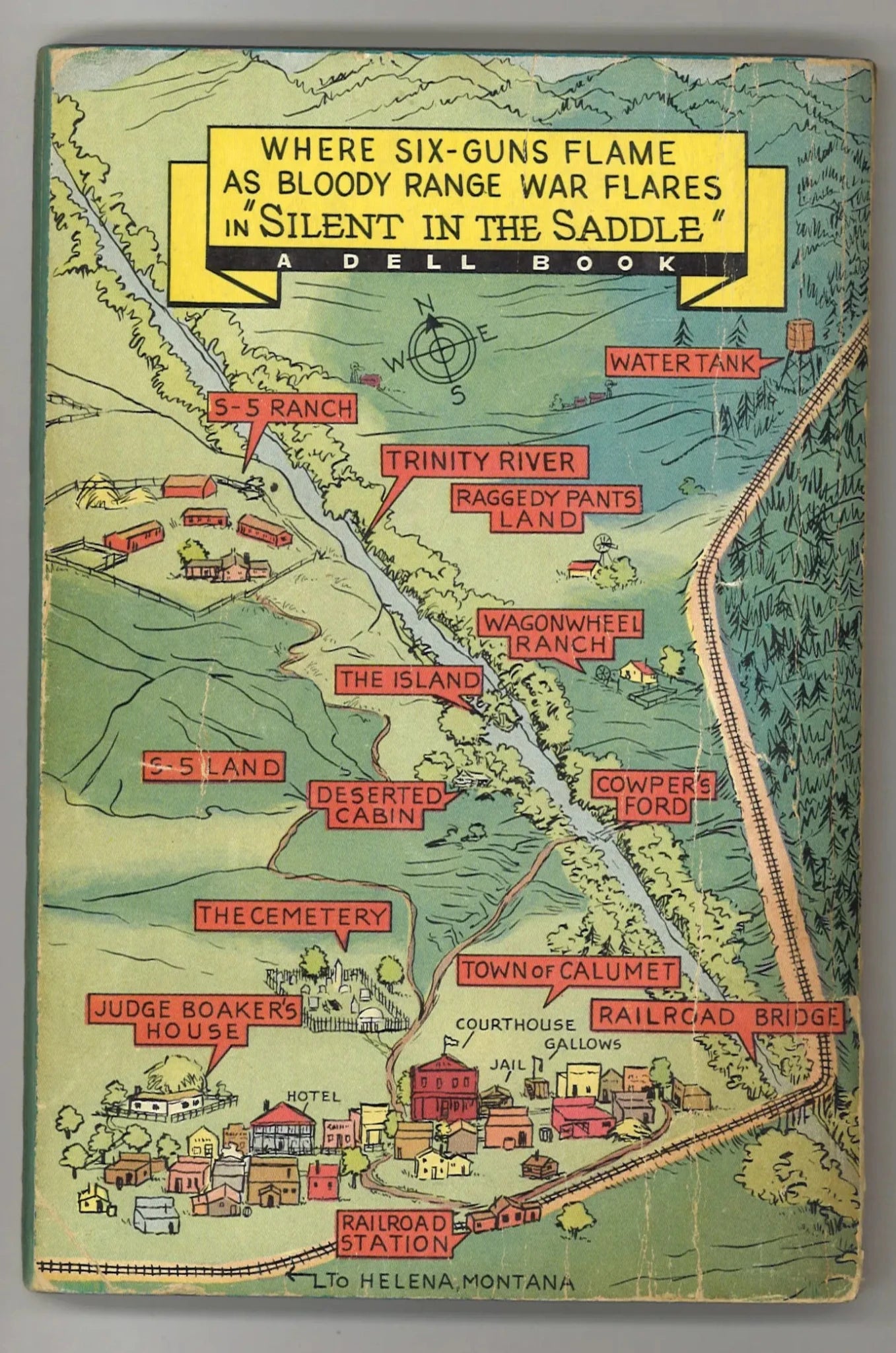 Silent in the Saddle by Norman A. Fox - Dell Book 362 (1945) - The Bookstore