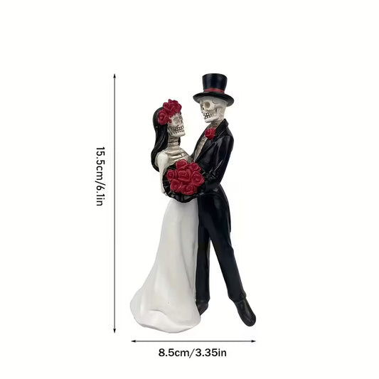 Skeleton Couple Figurine