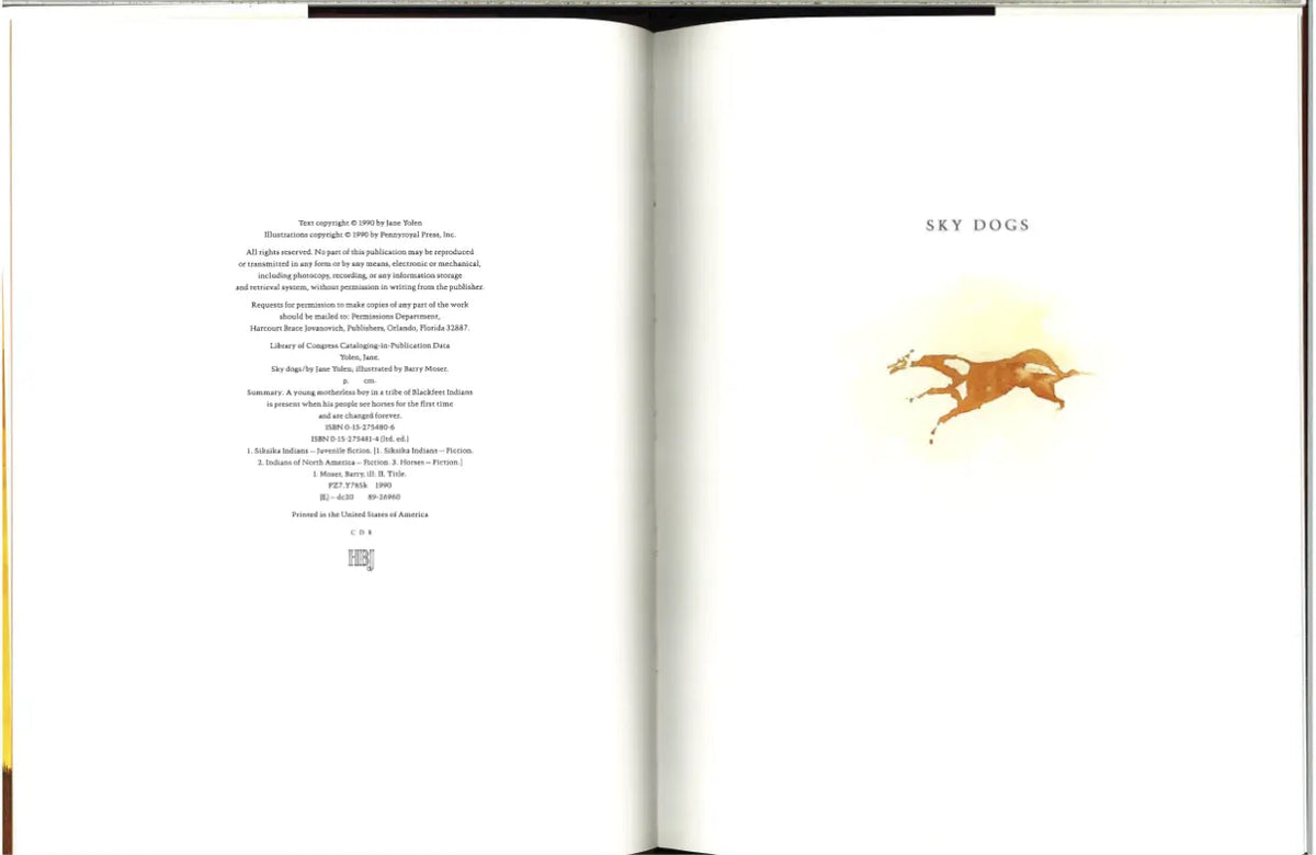 Sky Dogs by Jane Yolen, Illustrated by Barry Moser