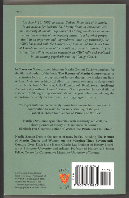 Slaves on Screen: Film and Historical Vision