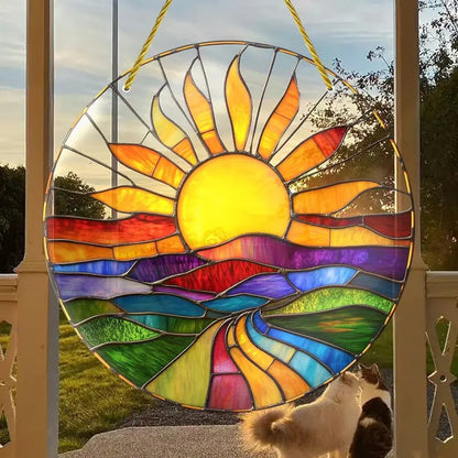 Small Sunrise At Sea Suncatcher Jinchengfacai shop