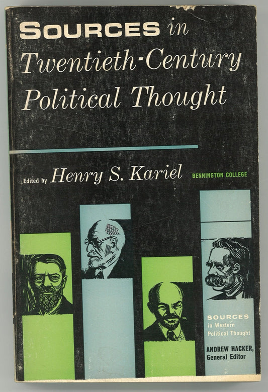 Sources in Twentieth - Century Political Thought - The Bookstore