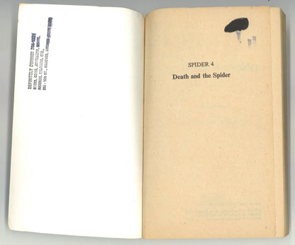 Spider: Death and The Spider (No. 4) Grant Stockbridge