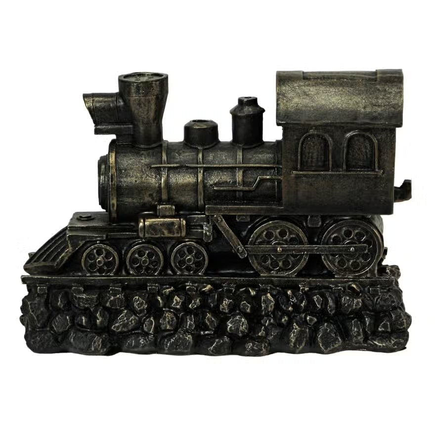Steam Locomotive Bronze Bookends Set Geckos