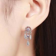 Sterling Silver Dreamcatcher Stud Earrings - The Bookstore