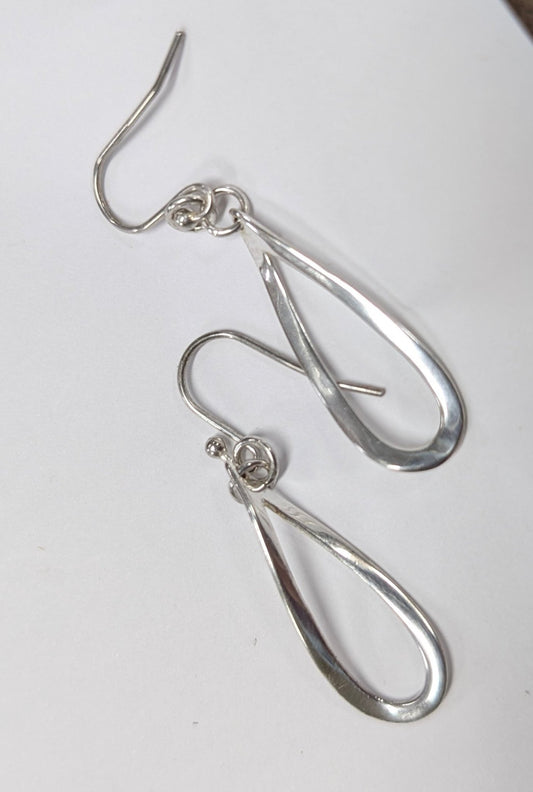 Sterling Silver Freeform Dangle Earrings - The Bookstore