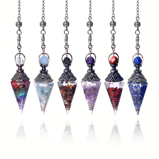 Stone Bead Orgonite Pendulums - The Bookstore