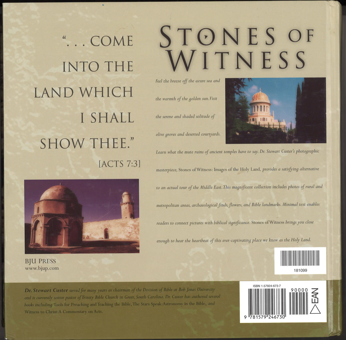 Stones of Witness: Images of the Holy Land (includes unopened CD)