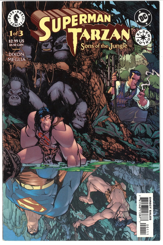 Superman / Tarzan: Sons of the Jungle 1, 2, 3 – Dark Horse Comics – Chuck Dixon & Carlos Meglia - The Bookstore