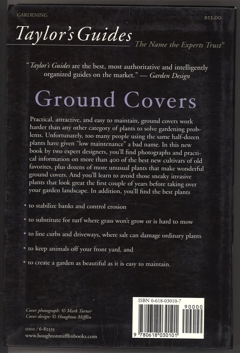 Taylor's Guide to Ground Covers: More than 400 Flowering and Foliage Ground Covers for Every Garden Situation - The Bookstore