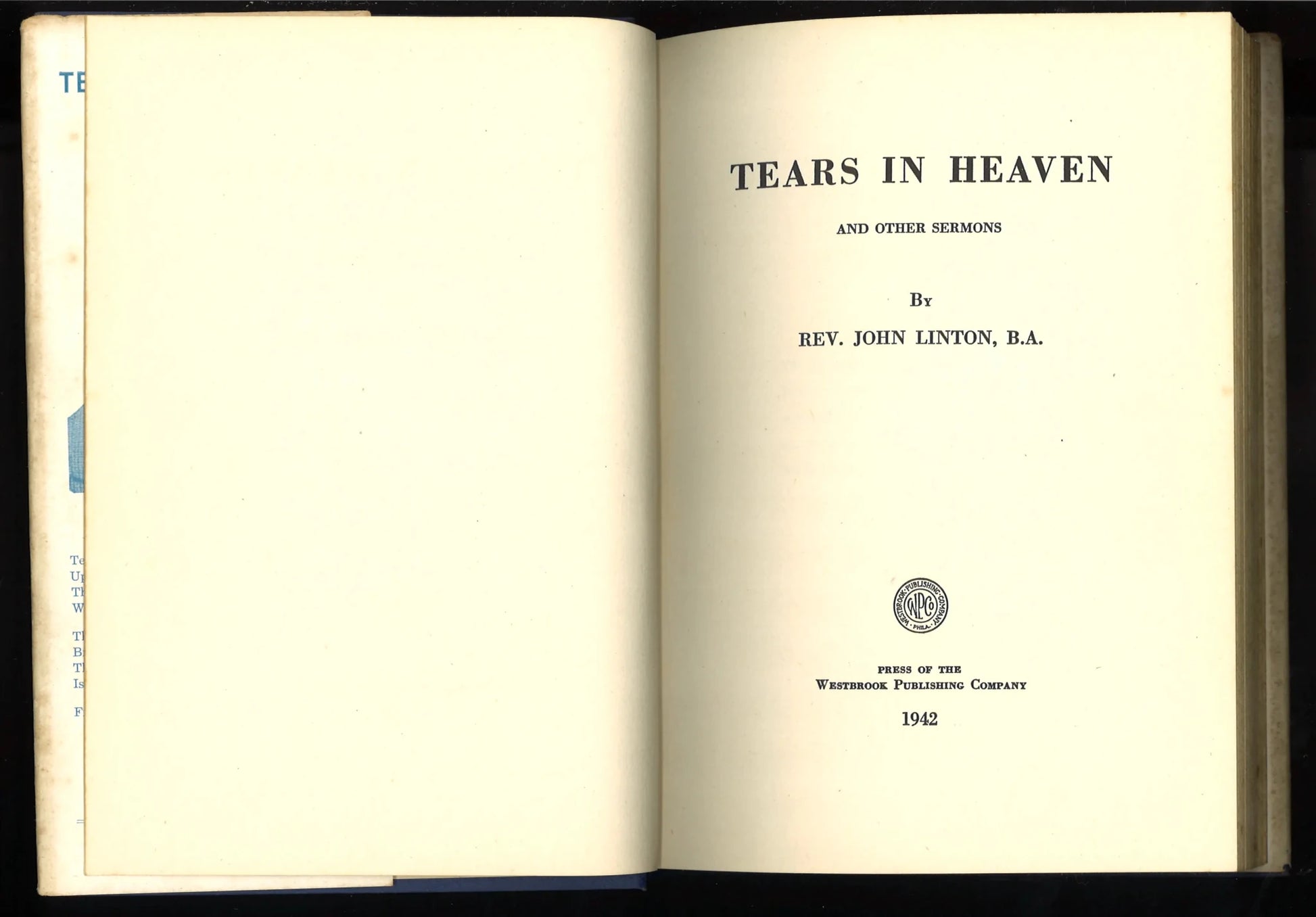 Tears in Heaven and Other Sermons - The Bookstore