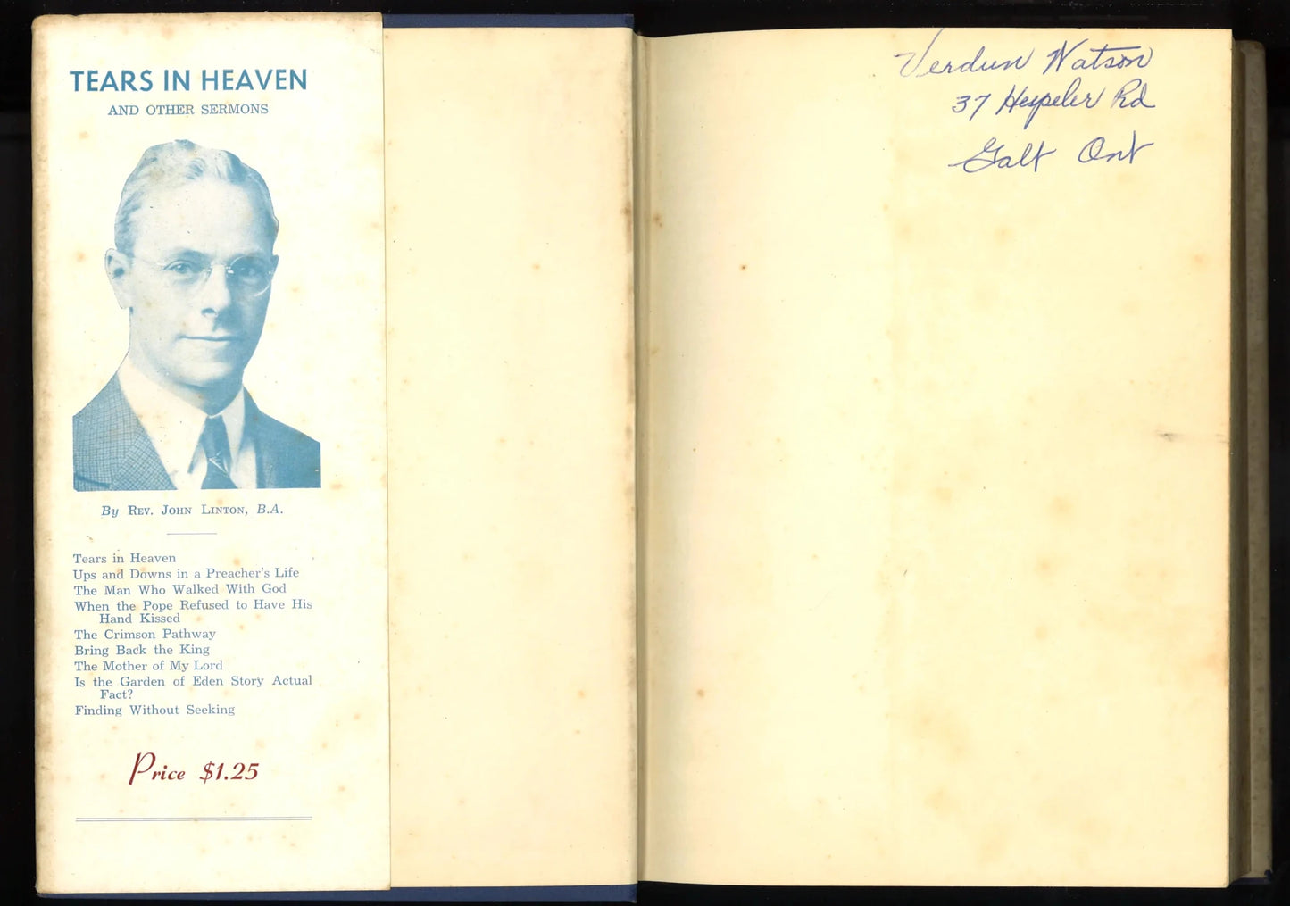 Tears in Heaven and Other Sermons - The Bookstore