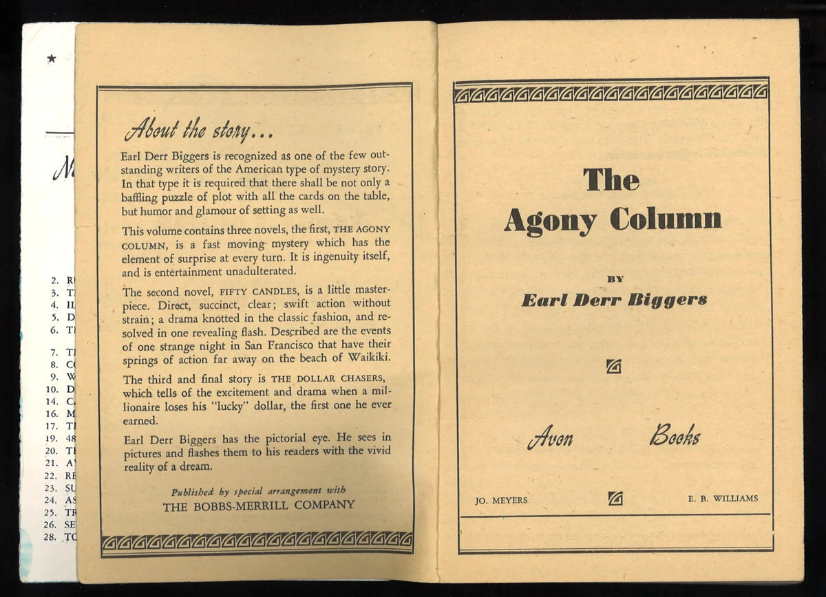The Agony Column (1942) - The Bookstore