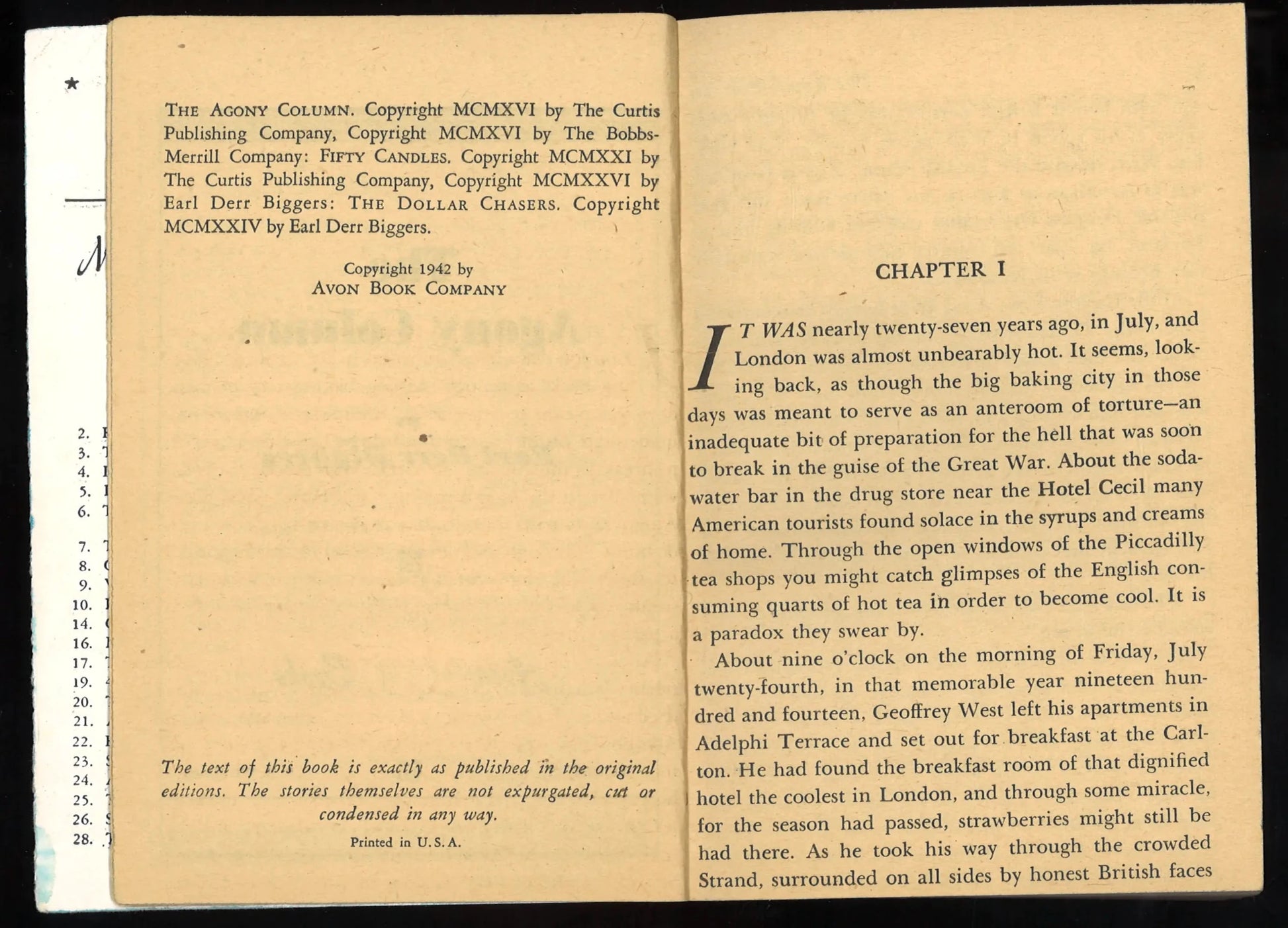 The Agony Column (1942) - The Bookstore