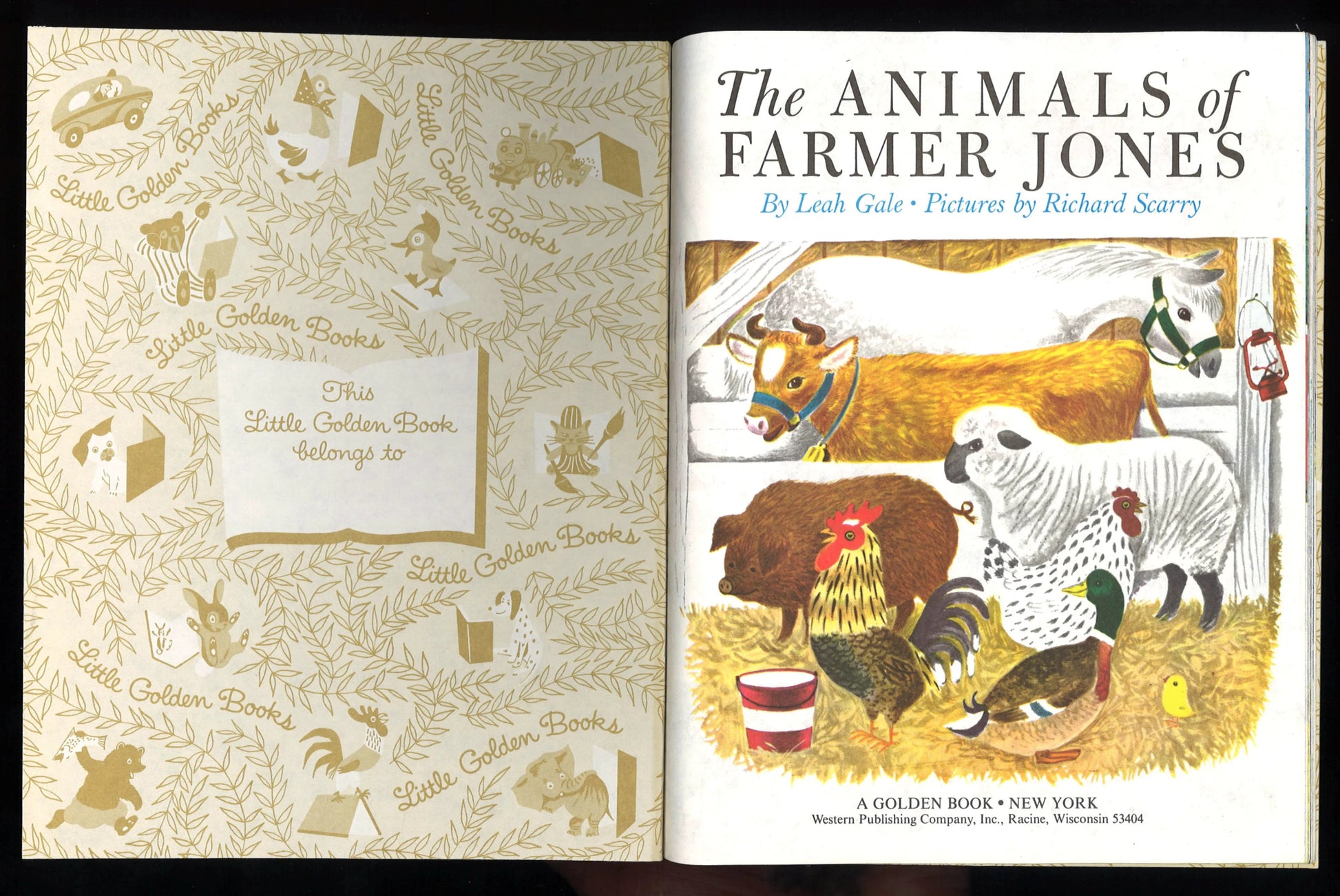 The Animals of Farmer Jones (A Little Golden Book, 200 - 52) - The Bookstore