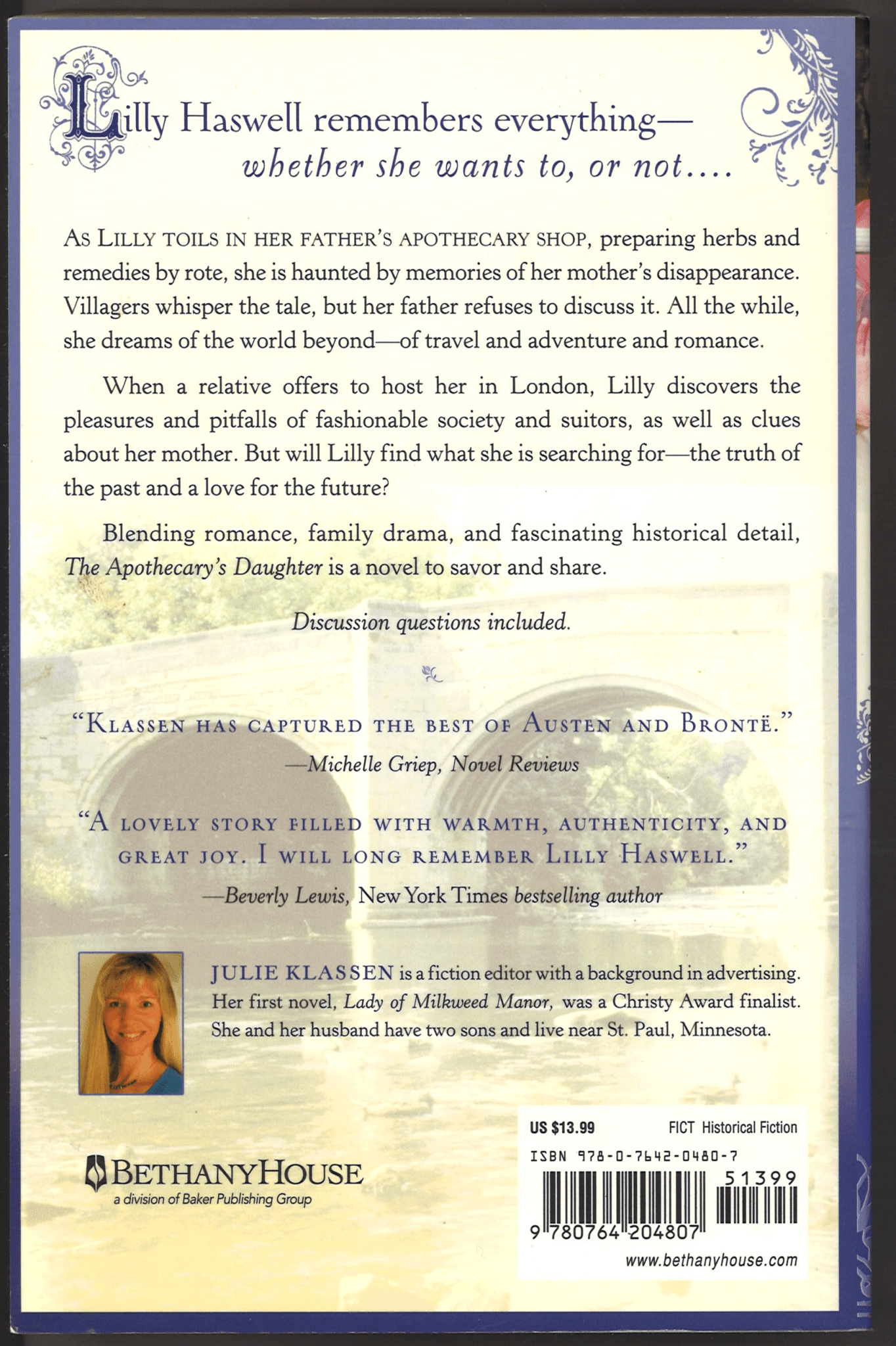 The Apothecary's Daughter - The Bookstore