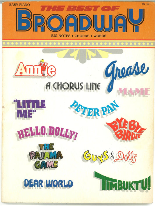 The Best of Broadway Easy Piano Songbook  MPL-1133 Easy Piano