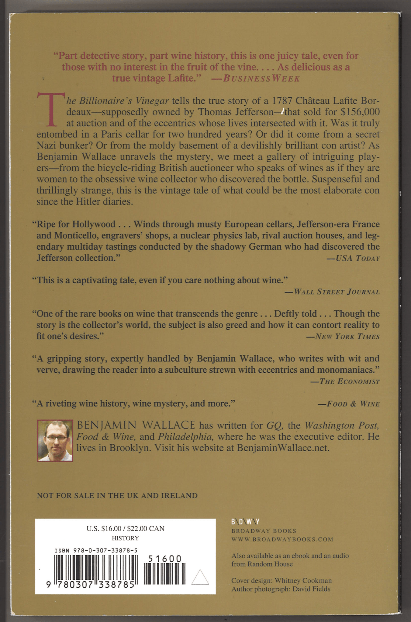 The Billionaire's Vinegar: The Mystery of the World's Most Expensive Bottle of Wine - The Bookstore