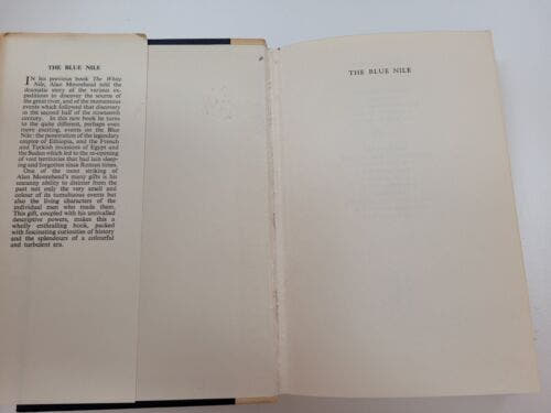 The Blue Nile Alan Moorehead 1963 HC World Books Dust Jacket Alan Moorehead