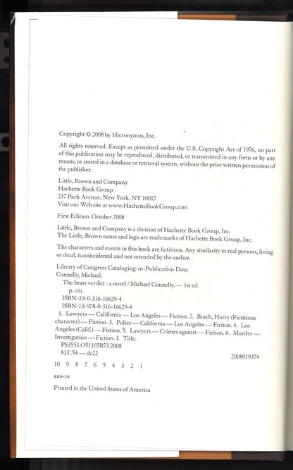 The Brass Verdict: A Novel (A Lincoln Lawyer Novel) - The Bookstore