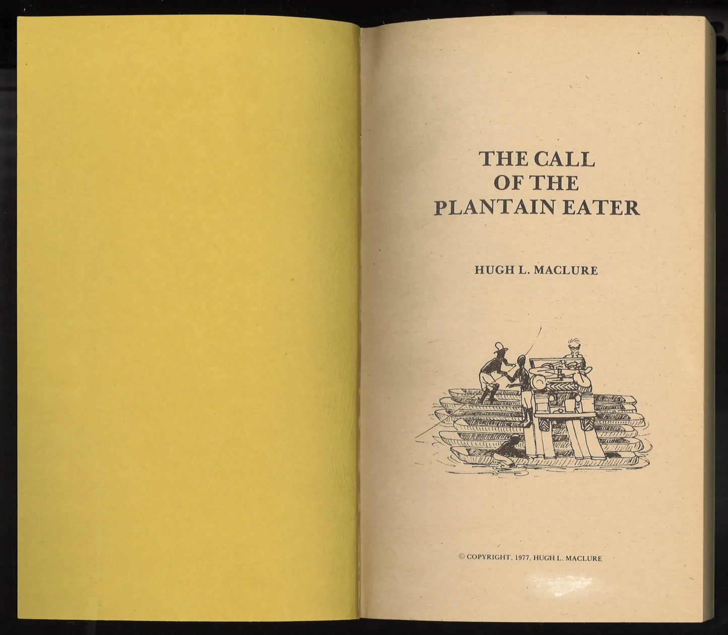The Call of The Plantain Eater - First Edition 1977 - The Bookstore